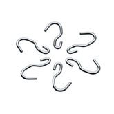 Gancho para Barra Piatina 6 unidades Cromado - Ela Decora